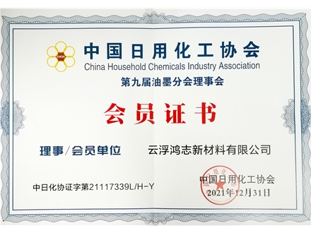 中国日用化工协会油墨分会会员单位